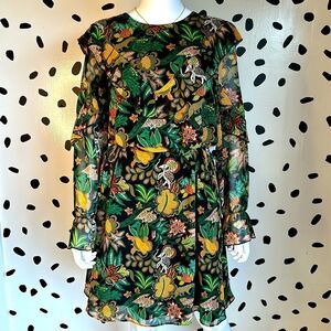 Scotch & Soda Tropical Print Mini Dress